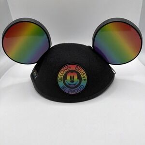 Disney Parks Pride Mickey Ears Rainbow Belong Believe Be Proud Hat
